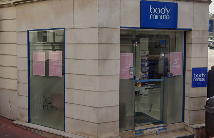 Façade Institut bodyminute Chatillon
