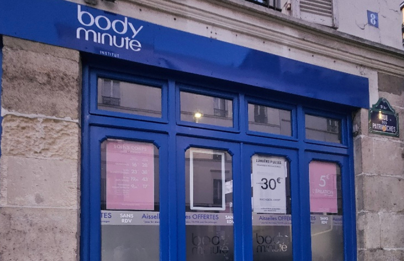 Façade Bodyminute Institut Paris Patriarches