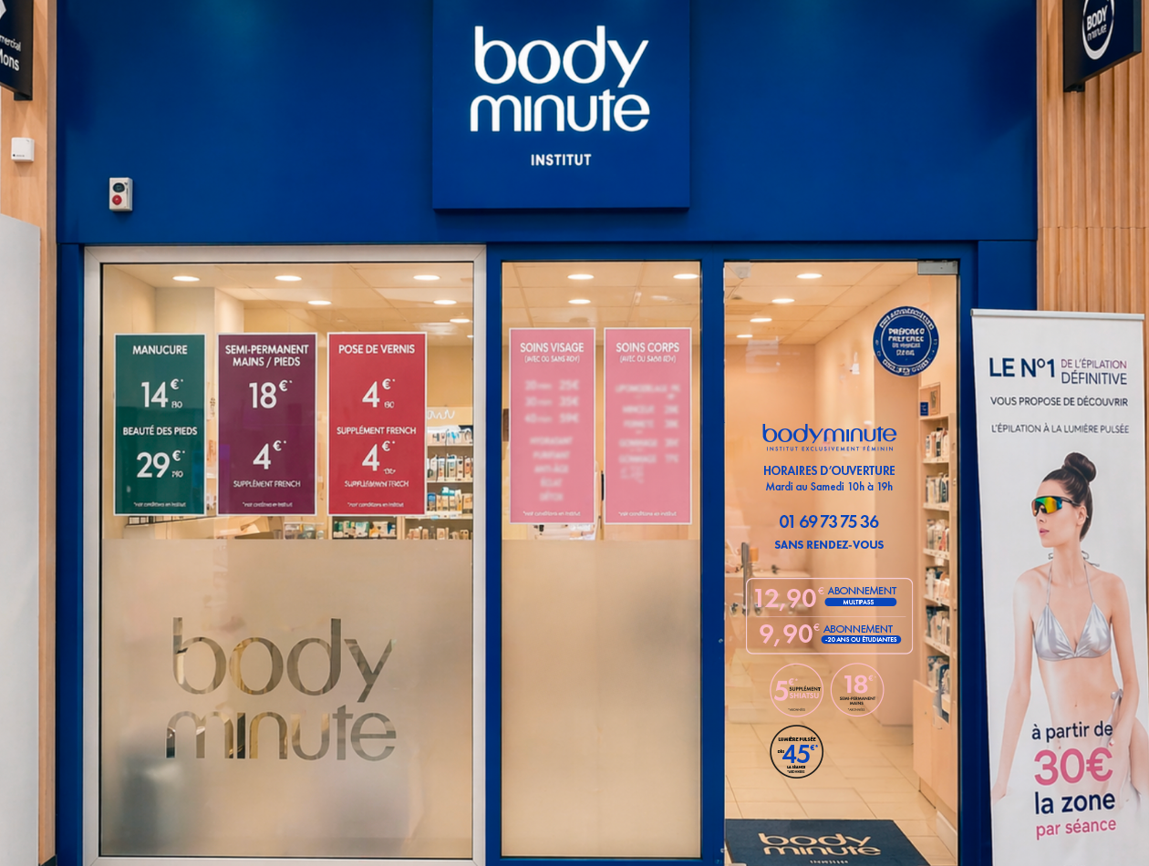Institut beauté et épilation sans RDV à ATHIS-MONS – 91200