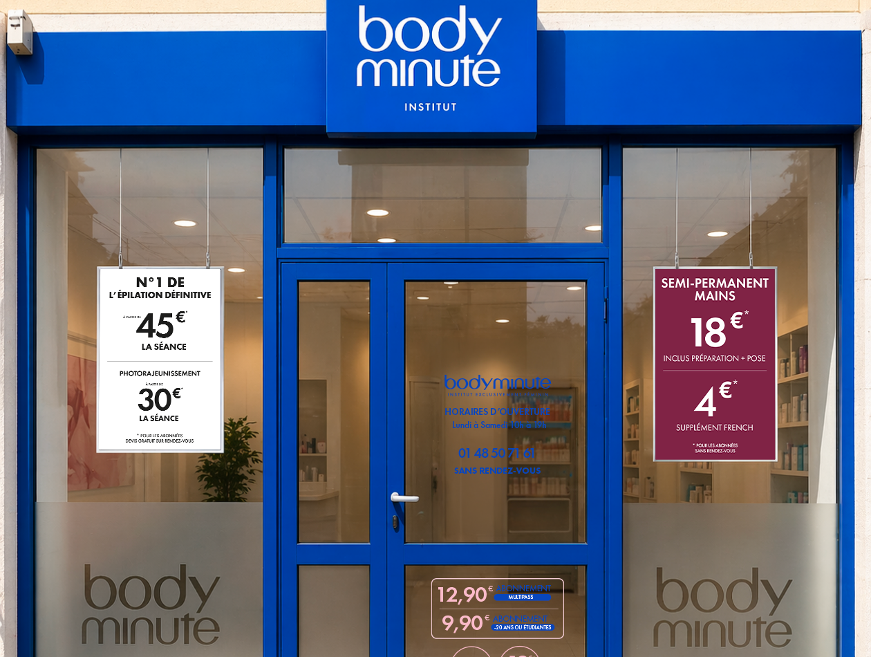 Institut beauté et épilation sans RDV à LES PAVILLONS SOUS BOIS – 93320